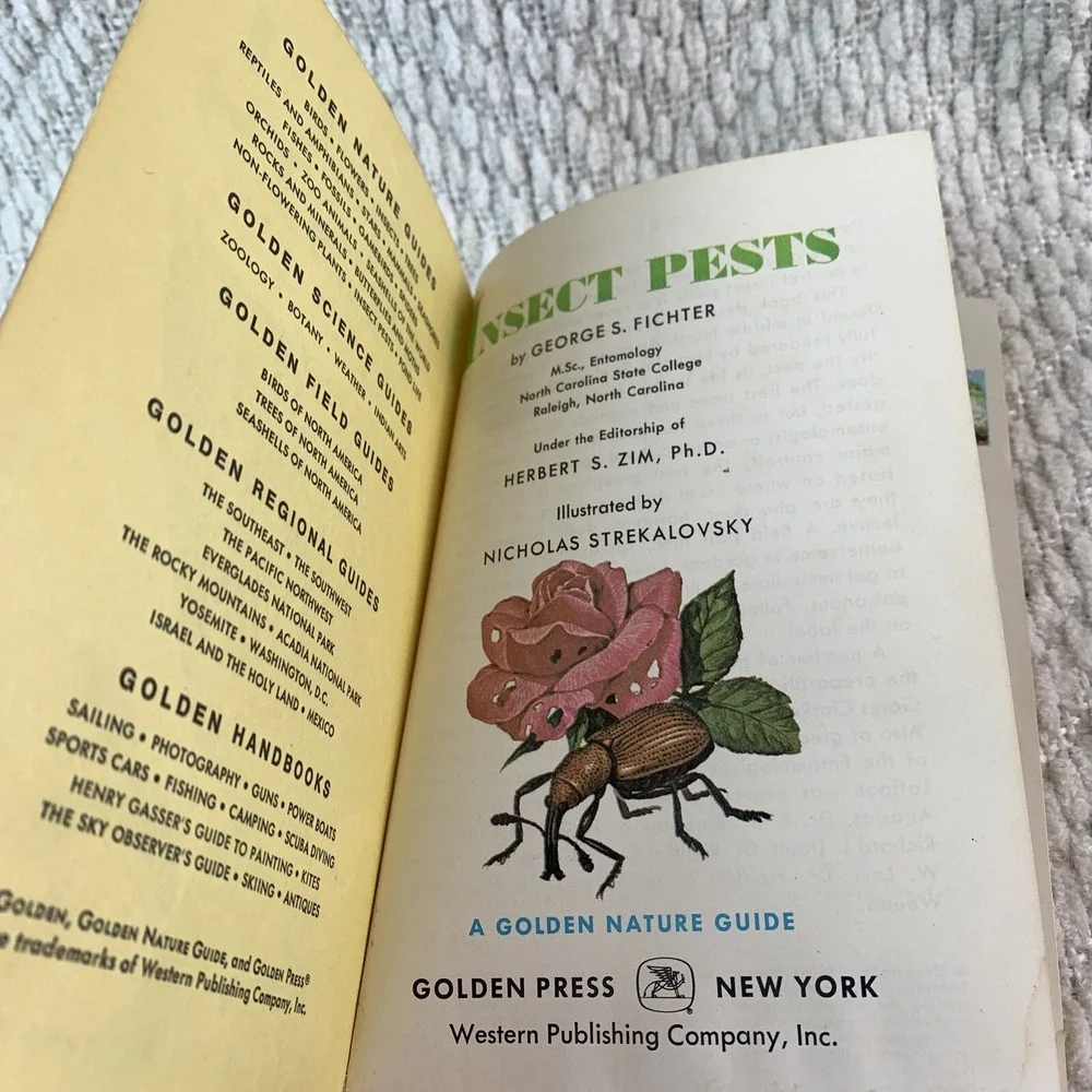 1966 A Golden Nature Guide INSECT PESTS by Herbert Zimm Home Garden Field Forest - Picture 11 of 16